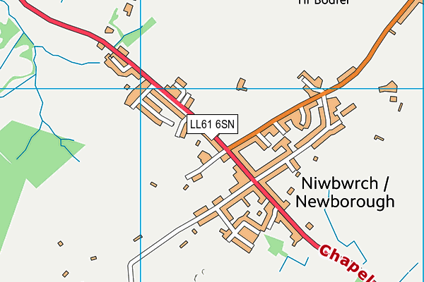 LL61 6SN map - OS VectorMap District (Ordnance Survey)
