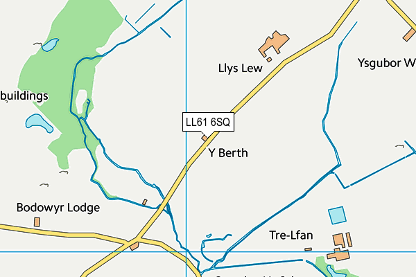 LL61 6SQ map - OS VectorMap District (Ordnance Survey)