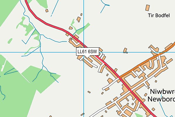 LL61 6SW map - OS VectorMap District (Ordnance Survey)