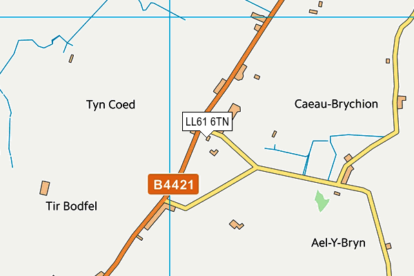LL61 6TN map - OS VectorMap District (Ordnance Survey)