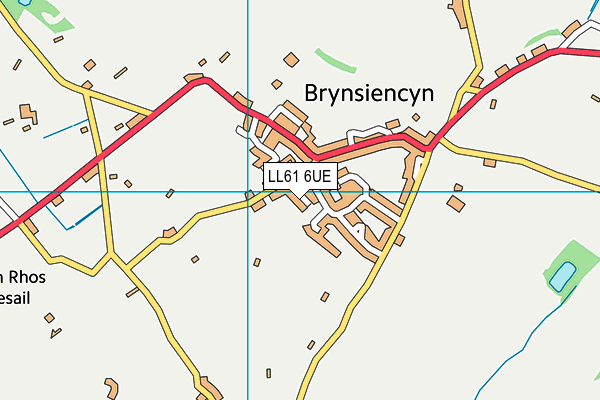 LL61 6UE map - OS VectorMap District (Ordnance Survey)