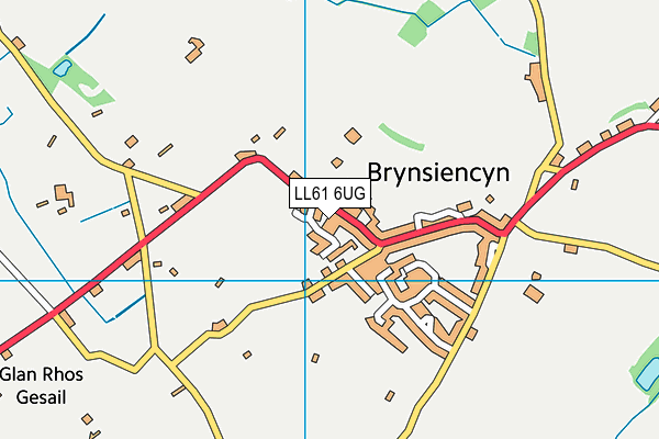 LL61 6UG map - OS VectorMap District (Ordnance Survey)