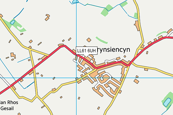 LL61 6UH map - OS VectorMap District (Ordnance Survey)
