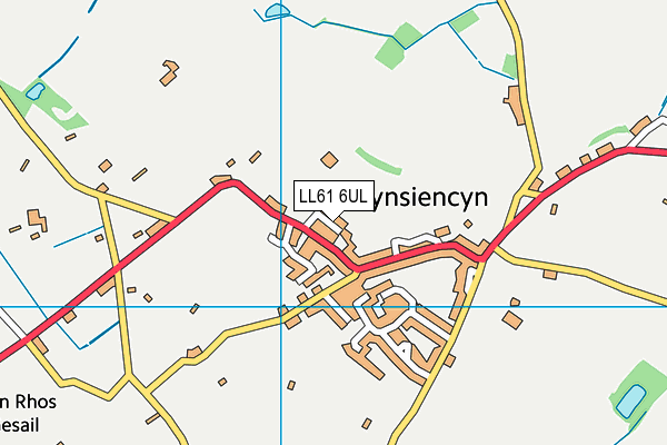 LL61 6UL map - OS VectorMap District (Ordnance Survey)