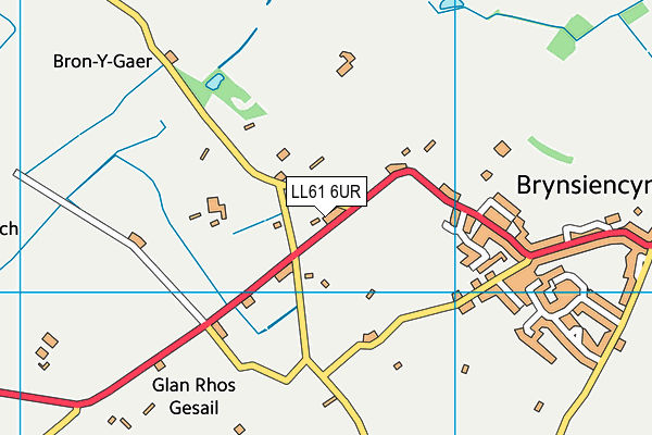 LL61 6UR map - OS VectorMap District (Ordnance Survey)