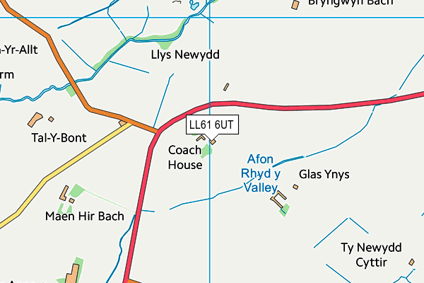 LL61 6UT map - OS VectorMap District (Ordnance Survey)