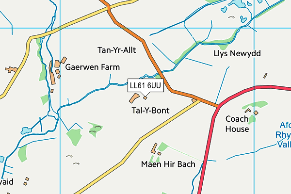 LL61 6UU map - OS VectorMap District (Ordnance Survey)