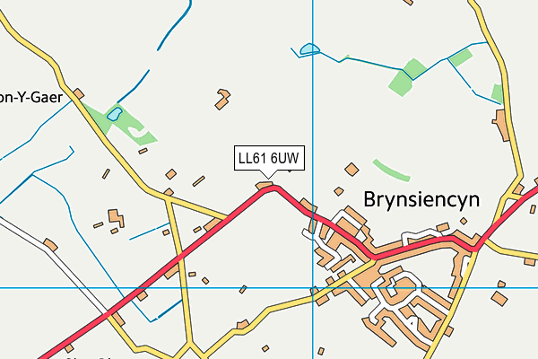 LL61 6UW map - OS VectorMap District (Ordnance Survey)
