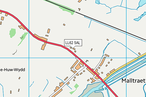 LL62 5AL map - OS VectorMap District (Ordnance Survey)