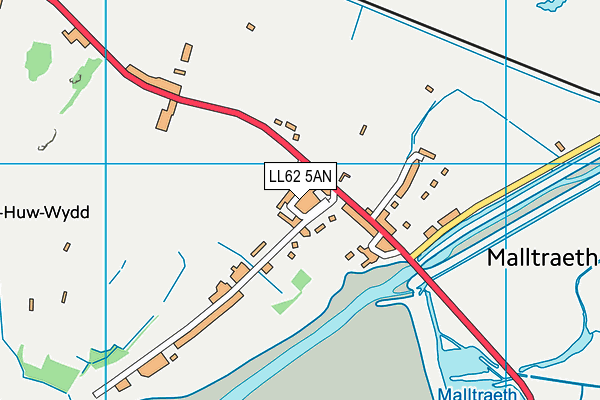 LL62 5AN map - OS VectorMap District (Ordnance Survey)