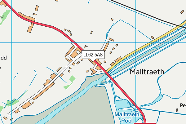 LL62 5AS map - OS VectorMap District (Ordnance Survey)