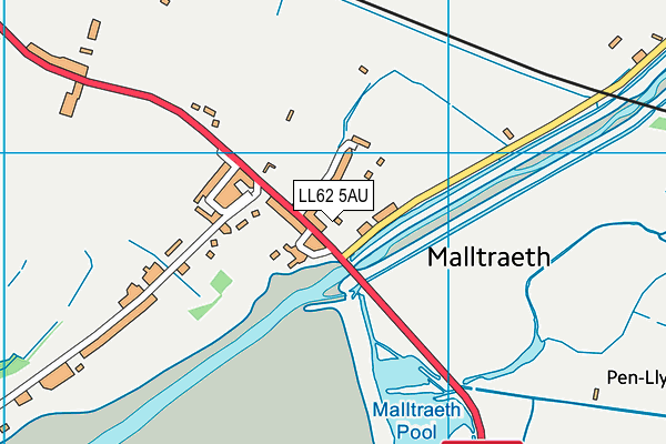 LL62 5AU map - OS VectorMap District (Ordnance Survey)