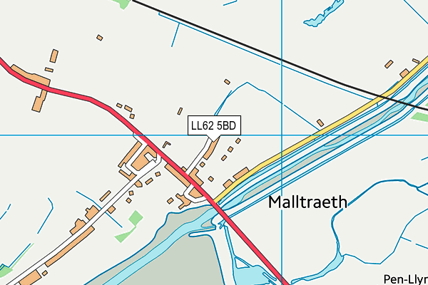LL62 5BD map - OS VectorMap District (Ordnance Survey)