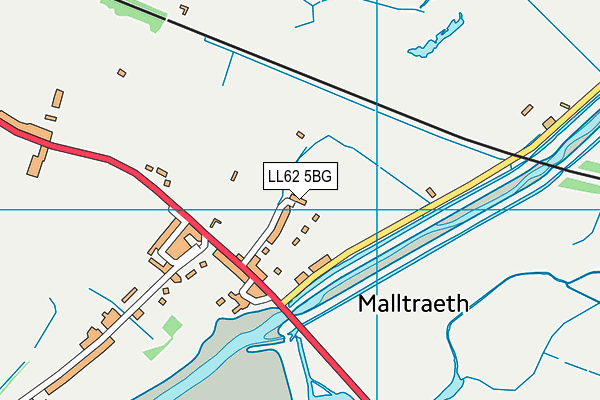 LL62 5BG map - OS VectorMap District (Ordnance Survey)