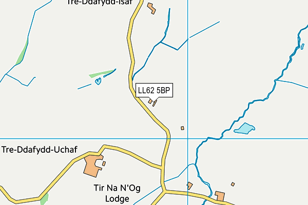 LL62 5BP map - OS VectorMap District (Ordnance Survey)