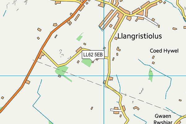 LL62 5EB map - OS VectorMap District (Ordnance Survey)