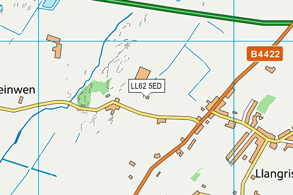 LL62 5ED map - OS VectorMap District (Ordnance Survey)