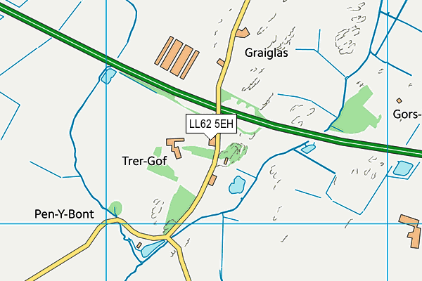 LL62 5EH map - OS VectorMap District (Ordnance Survey)