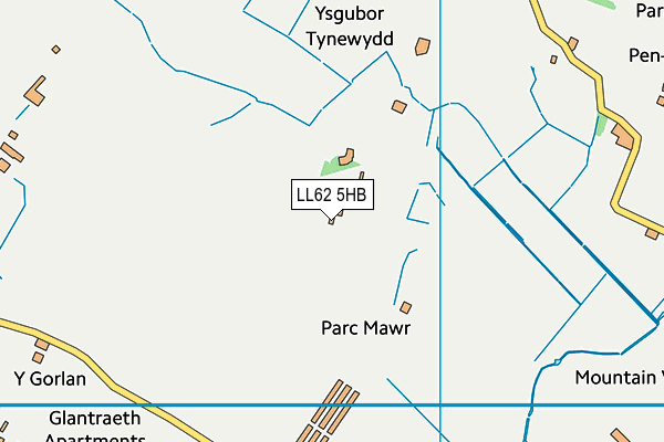 LL62 5HB map - OS VectorMap District (Ordnance Survey)