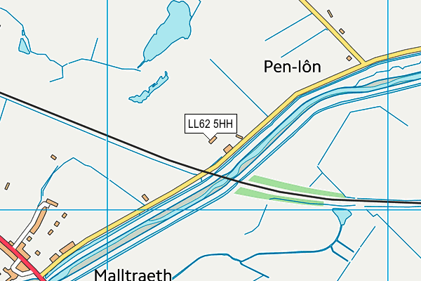LL62 5HH map - OS VectorMap District (Ordnance Survey)