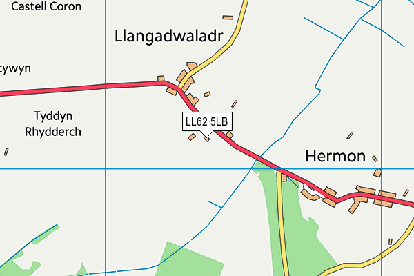 LL62 5LB map - OS VectorMap District (Ordnance Survey)