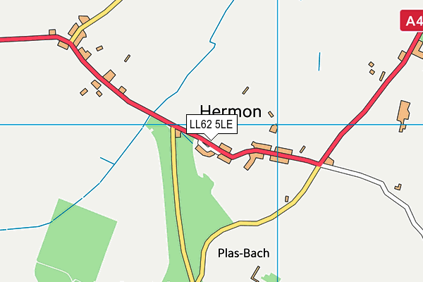 LL62 5LE map - OS VectorMap District (Ordnance Survey)