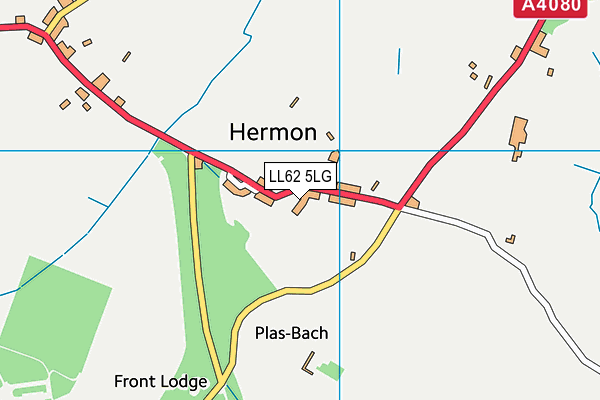 LL62 5LG map - OS VectorMap District (Ordnance Survey)