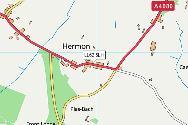 LL62 5LH map - OS VectorMap District (Ordnance Survey)