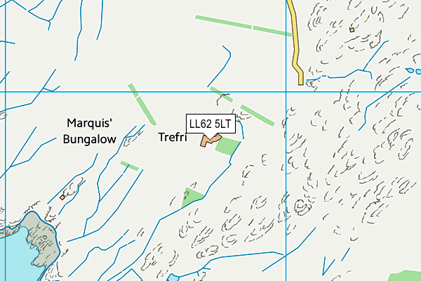LL62 5LT map - OS VectorMap District (Ordnance Survey)