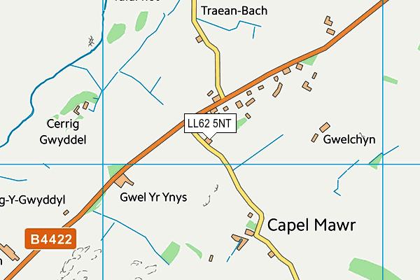 LL62 5NT map - OS VectorMap District (Ordnance Survey)