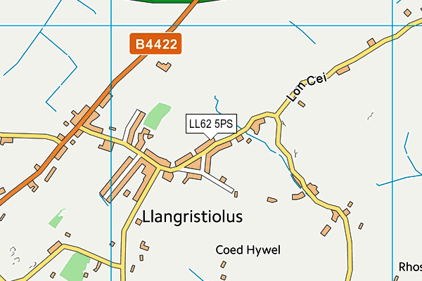 LL62 5PS map - OS VectorMap District (Ordnance Survey)