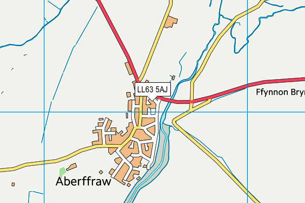 LL63 5AJ map - OS VectorMap District (Ordnance Survey)