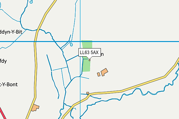 LL63 5AX map - OS VectorMap District (Ordnance Survey)