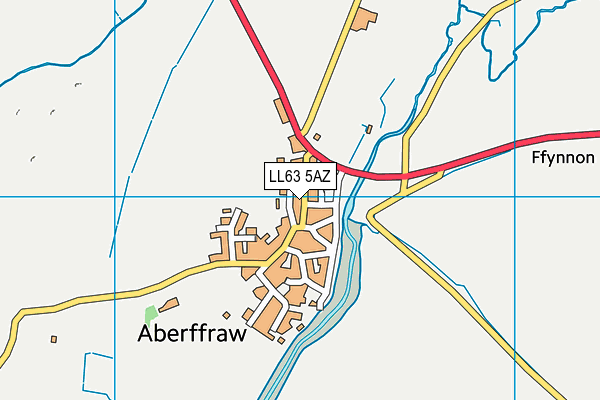 LL63 5AZ map - OS VectorMap District (Ordnance Survey)