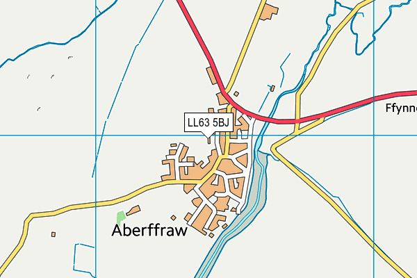 LL63 5BJ map - OS VectorMap District (Ordnance Survey)