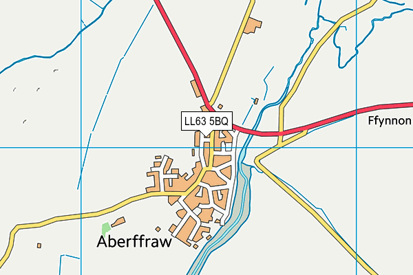 LL63 5BQ map - OS VectorMap District (Ordnance Survey)