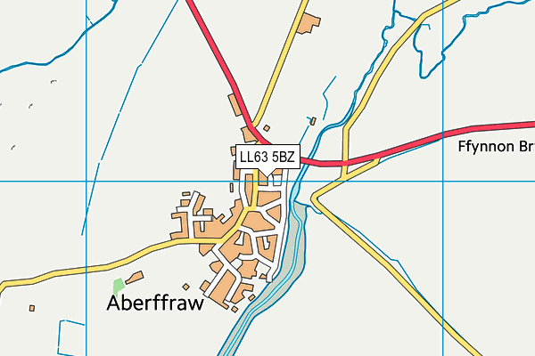 LL63 5BZ map - OS VectorMap District (Ordnance Survey)