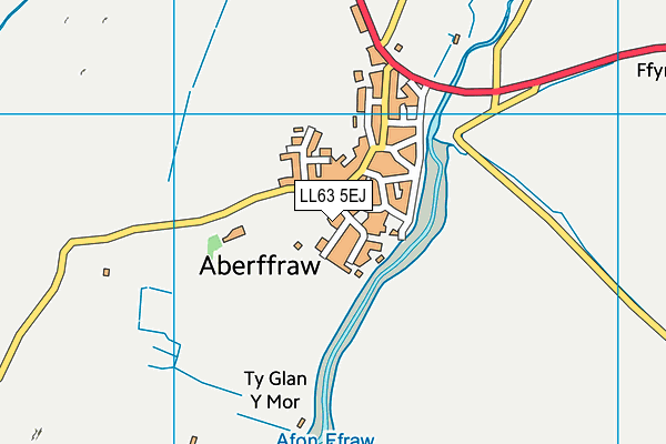 LL63 5EJ map - OS VectorMap District (Ordnance Survey)