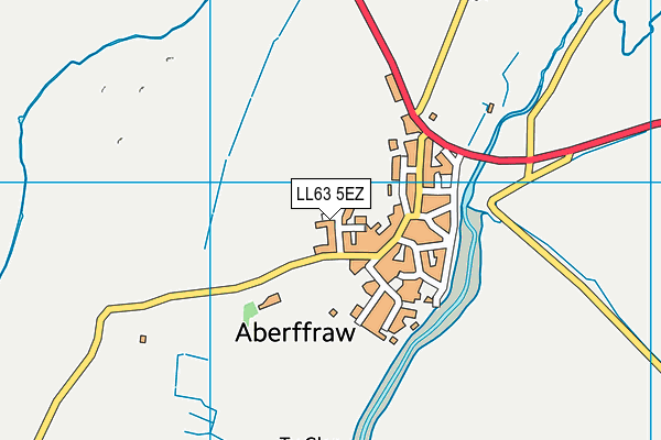 LL63 5EZ map - OS VectorMap District (Ordnance Survey)