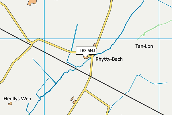 LL63 5NJ map - OS VectorMap District (Ordnance Survey)