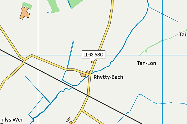 LL63 5SQ map - OS VectorMap District (Ordnance Survey)