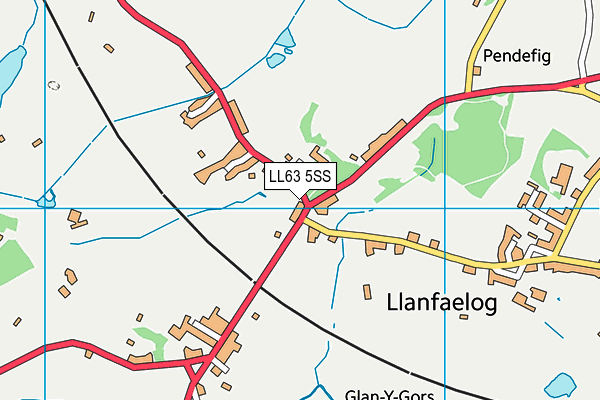 LL63 5SS map - OS VectorMap District (Ordnance Survey)