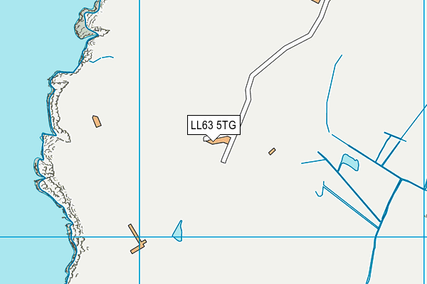 LL63 5TG map - OS VectorMap District (Ordnance Survey)