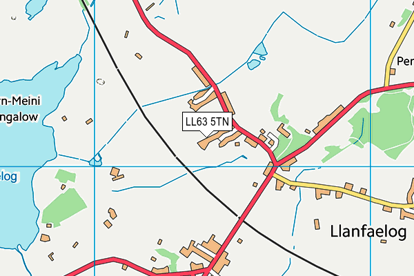 LL63 5TN map - OS VectorMap District (Ordnance Survey)