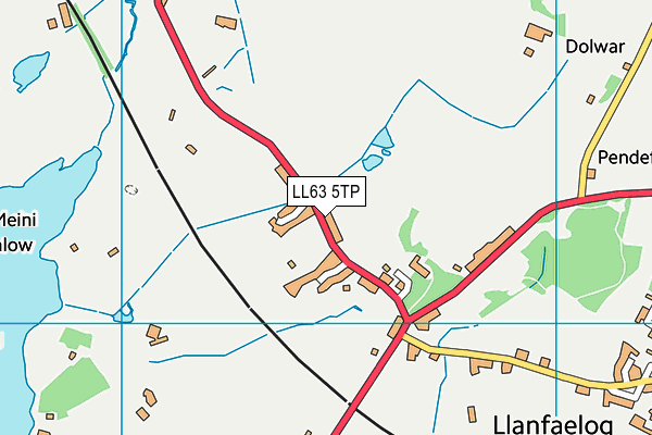 LL63 5TP map - OS VectorMap District (Ordnance Survey)