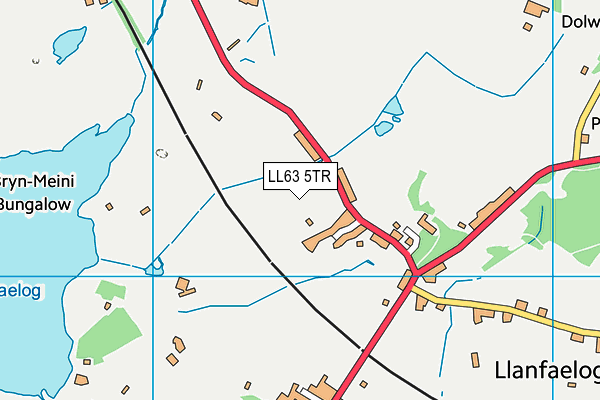 LL63 5TR map - OS VectorMap District (Ordnance Survey)