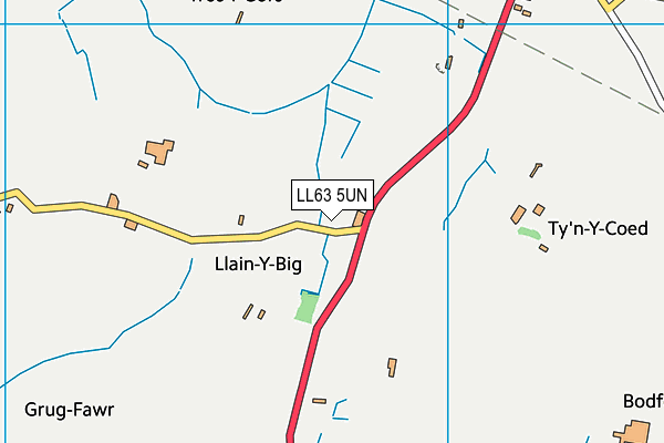 LL63 5UN map - OS VectorMap District (Ordnance Survey)