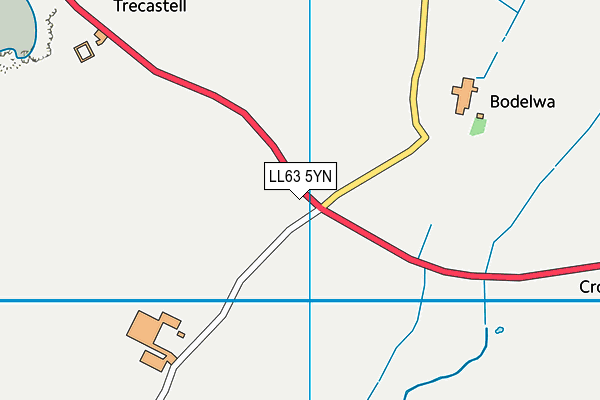 LL63 5YN map - OS VectorMap District (Ordnance Survey)
