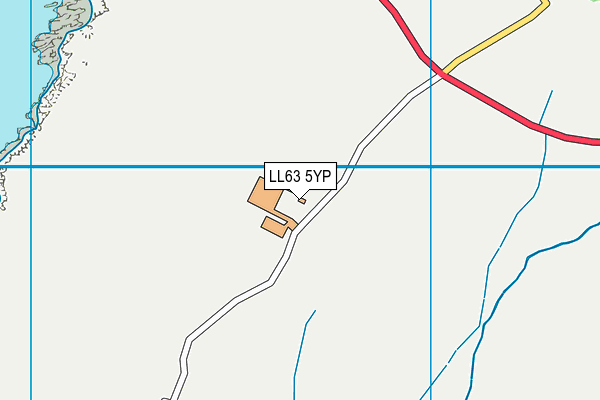 LL63 5YP map - OS VectorMap District (Ordnance Survey)