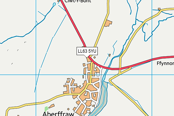 LL63 5YU map - OS VectorMap District (Ordnance Survey)